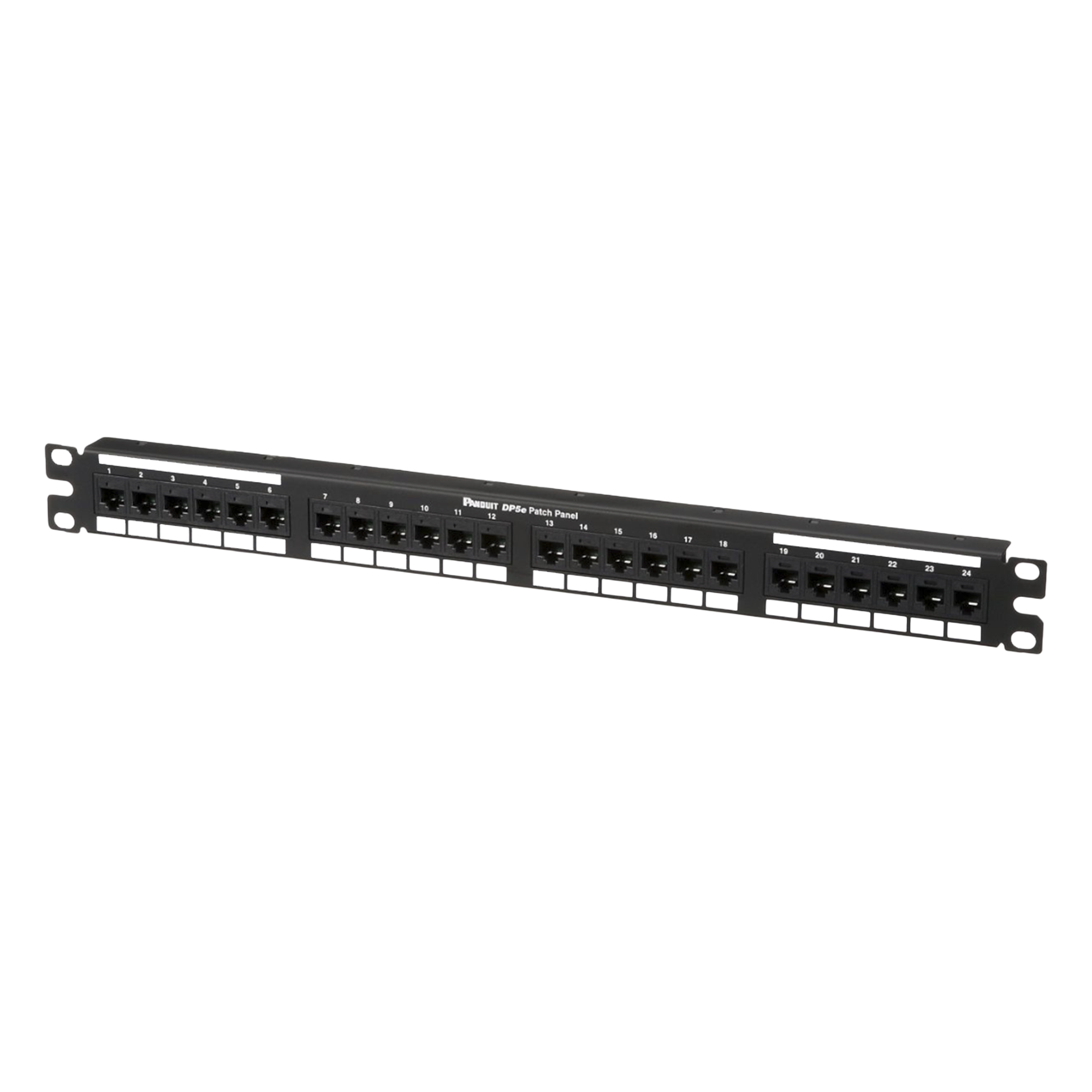 Panel de Parcheo de Impacto / Categoría 5e / 24 Puertos / 1UR / 19 Pulgadas / PoE 100W / T568A/B