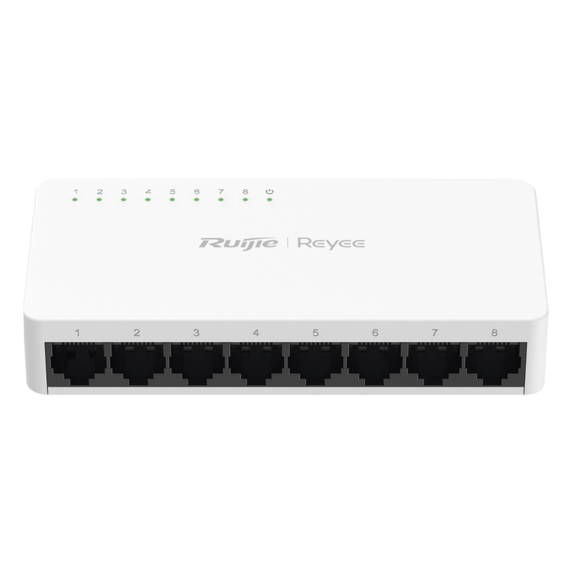 Switch no administrable, Visible en la Topología de la Nube, con 8 puertos Gigabit 1G — RUIJIE · SKU RG-ES08G-L