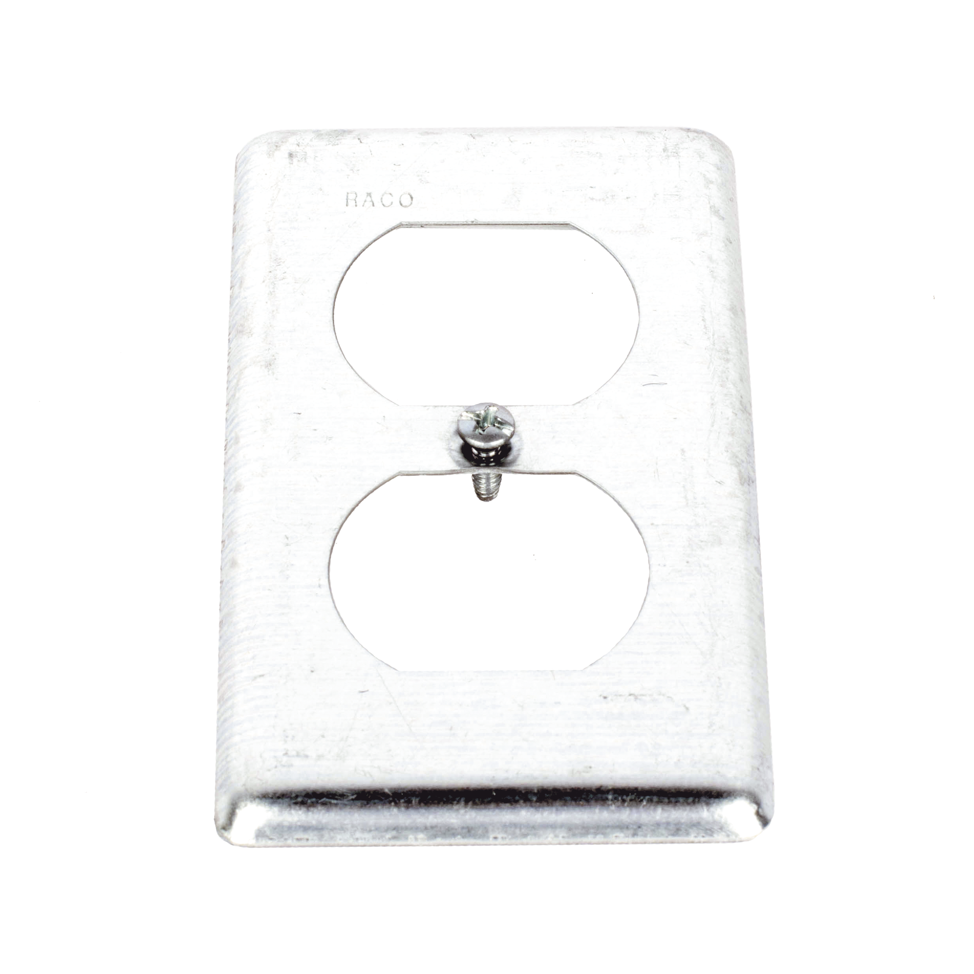 Tapa Metálica 4"X2"/ Para tomacorriente Duplex.
