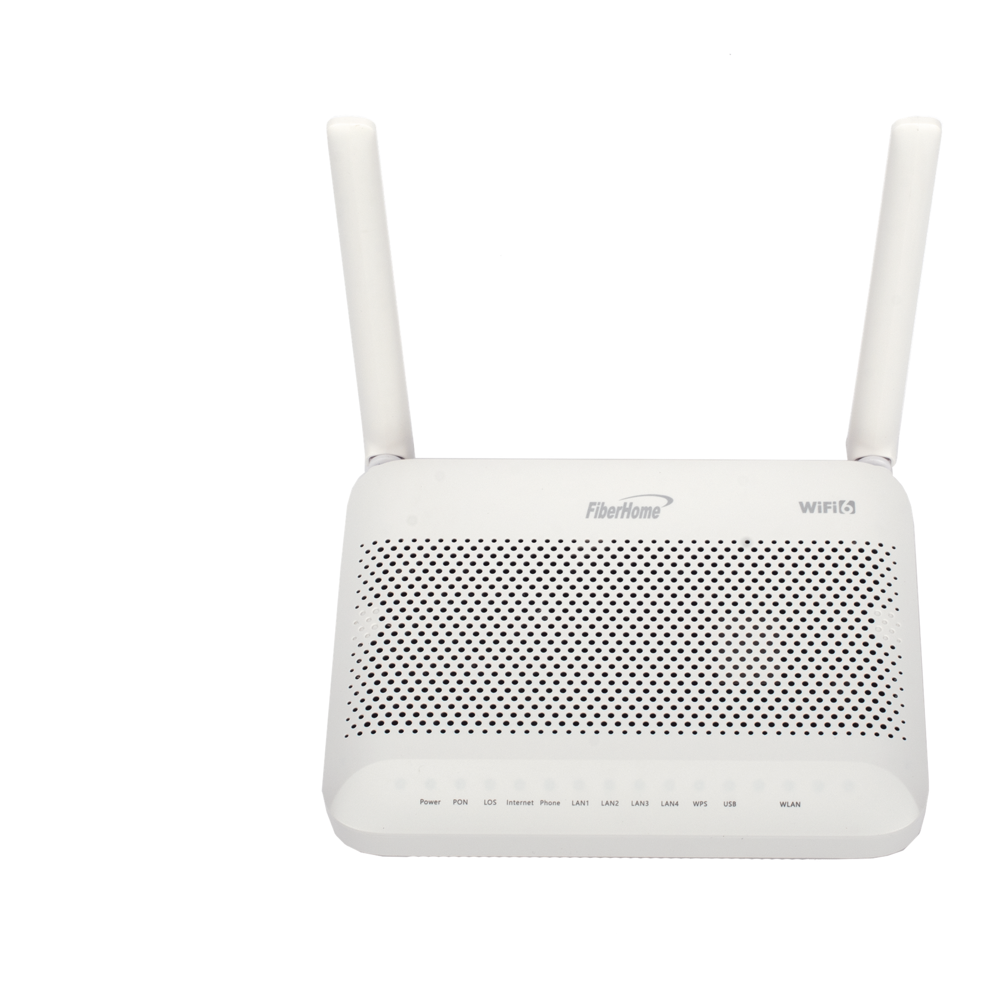 ONU GPON WiFi 6 / 4 Puertos Gigabit / 1 POTS / 2 USB / 2 Antenas 5 dBi / SC/UPC