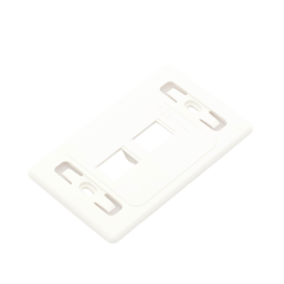 Placa de Pared Modular 10G MAX de 2 Salidas, Color Blanco
