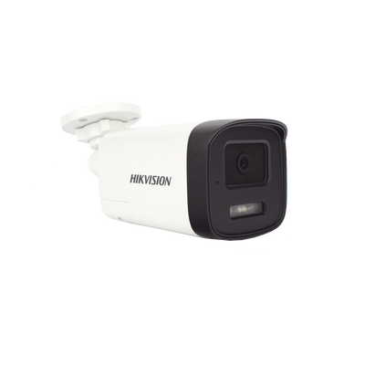 [Audio Bidireccional + Dual Light + ColorVu] Bala TURBOHD 3K (5 Megapixel) / Lente 3.6 mm / 40 mts IR EXIR + 40 mts Luz Blanca / Micrófono y Bocina Integrado / Exterior IP67 / dWDR