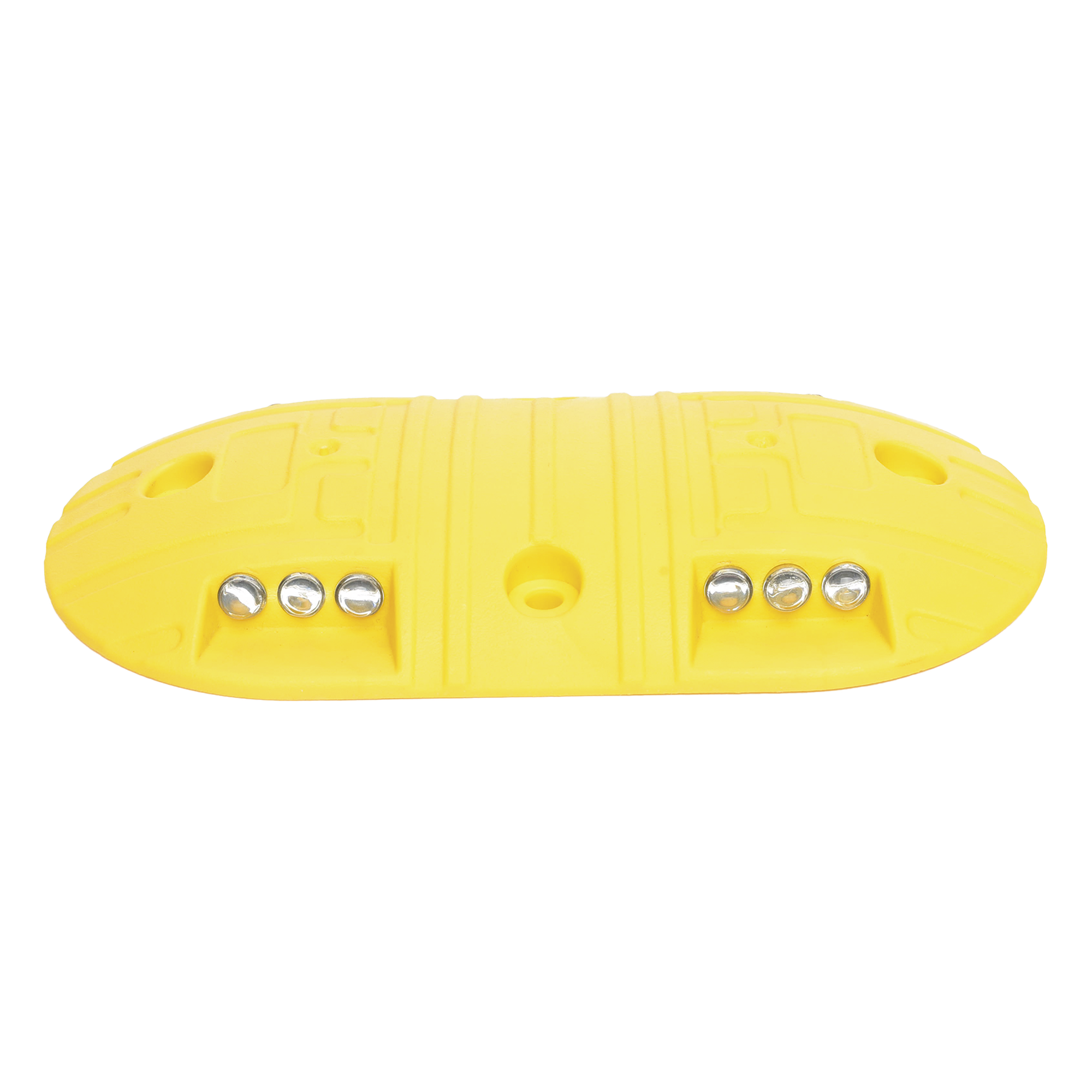 Boya D / Plastico Duradero / Amarilla / 4 Orificios / LEDS REFLEJANTES / 20 Toneladas. — ACCESSPRO · SKU AC22-12BY