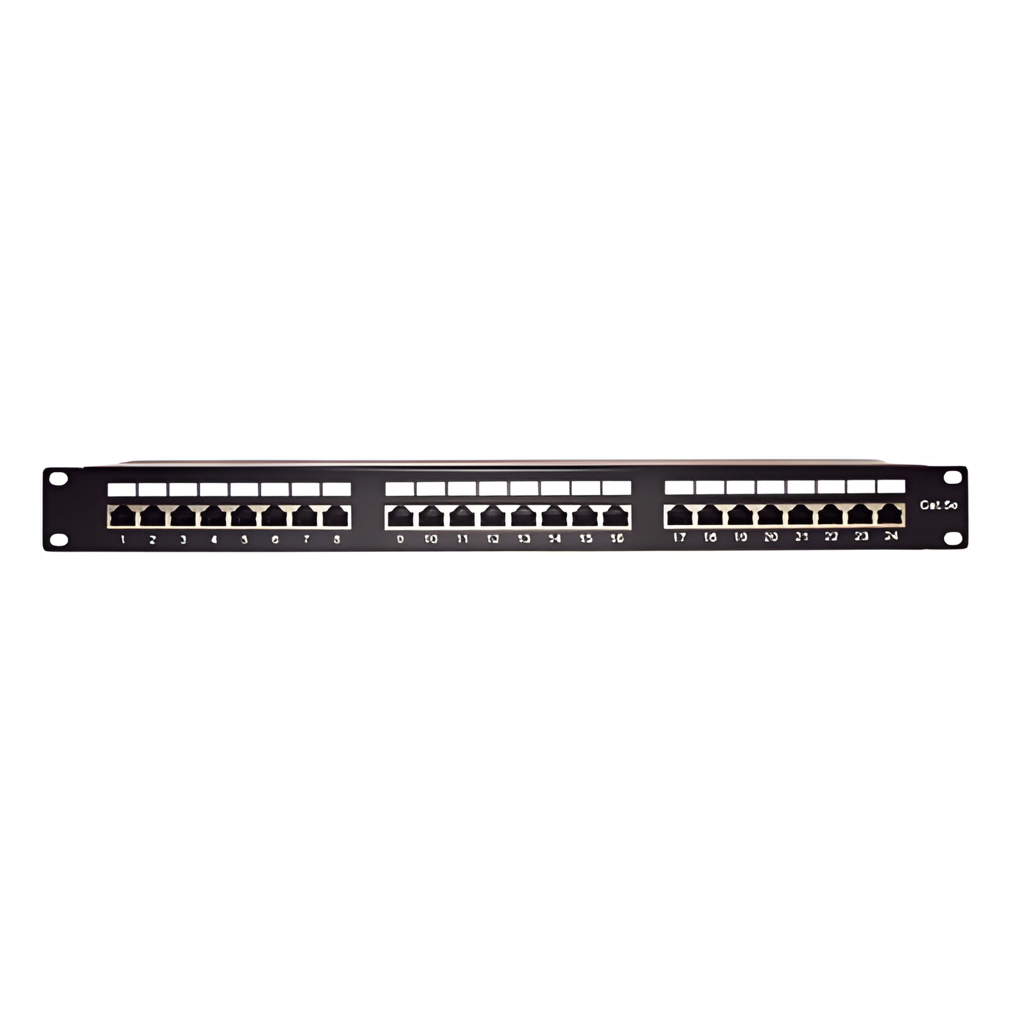 Panel de Parcheo de Impacto Blindado (STP) de 24 Puertos Cat5e, 19 Pulgadas — LINKEDPRO BY EPCOM · SKU LP-PP-530