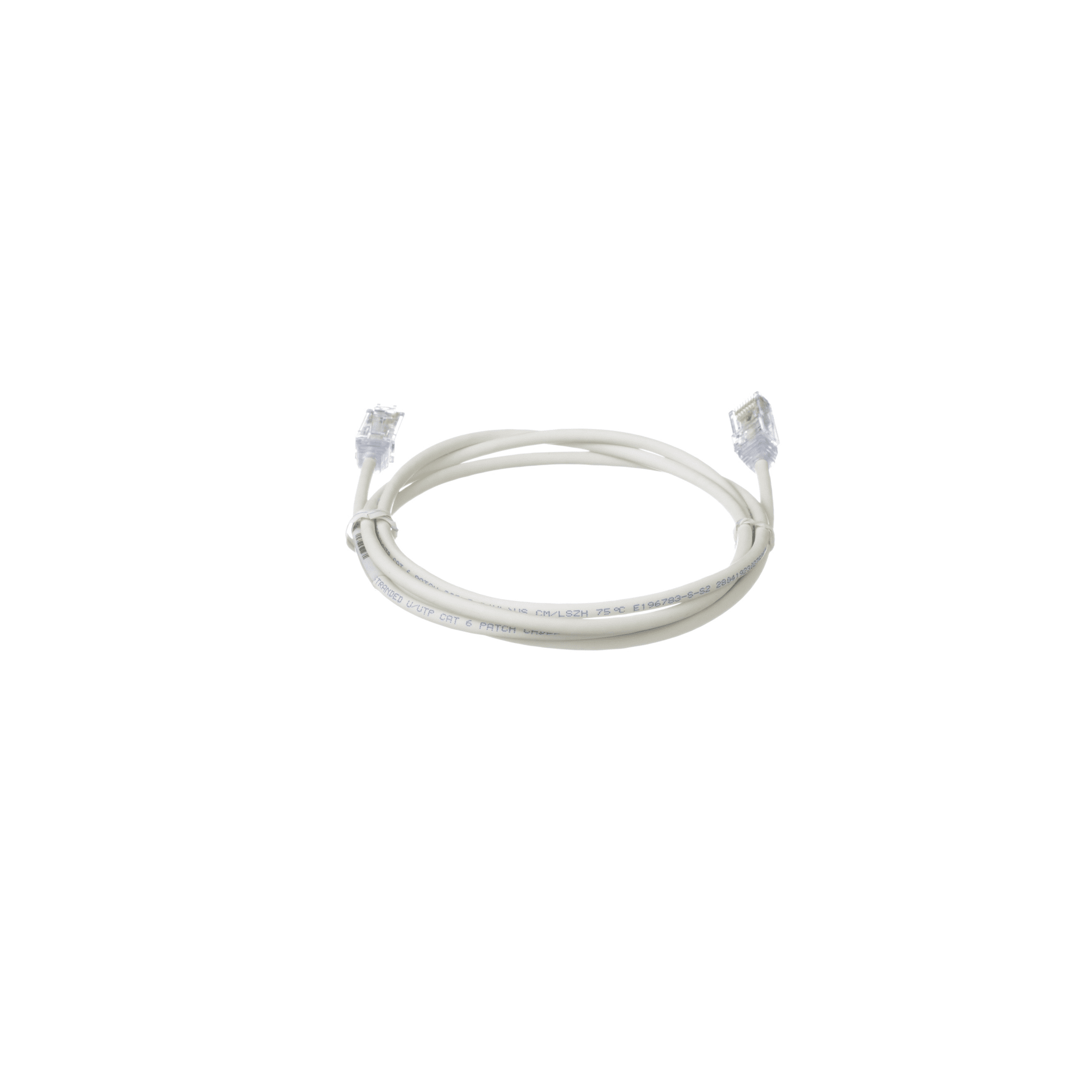 Cable de Parcheo TX6, UTP Cat6, Diámetro Reducido (28AWG), Color Blanco Mate, 4.57 Metros (15 Pies)