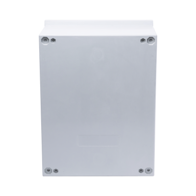 Gabinete de Poliéster IP65 Uso en Intemperie (300 x 400 x 200 mm) con Placa Trasera Interior de Plástico (Incluye Chapa y Llave).