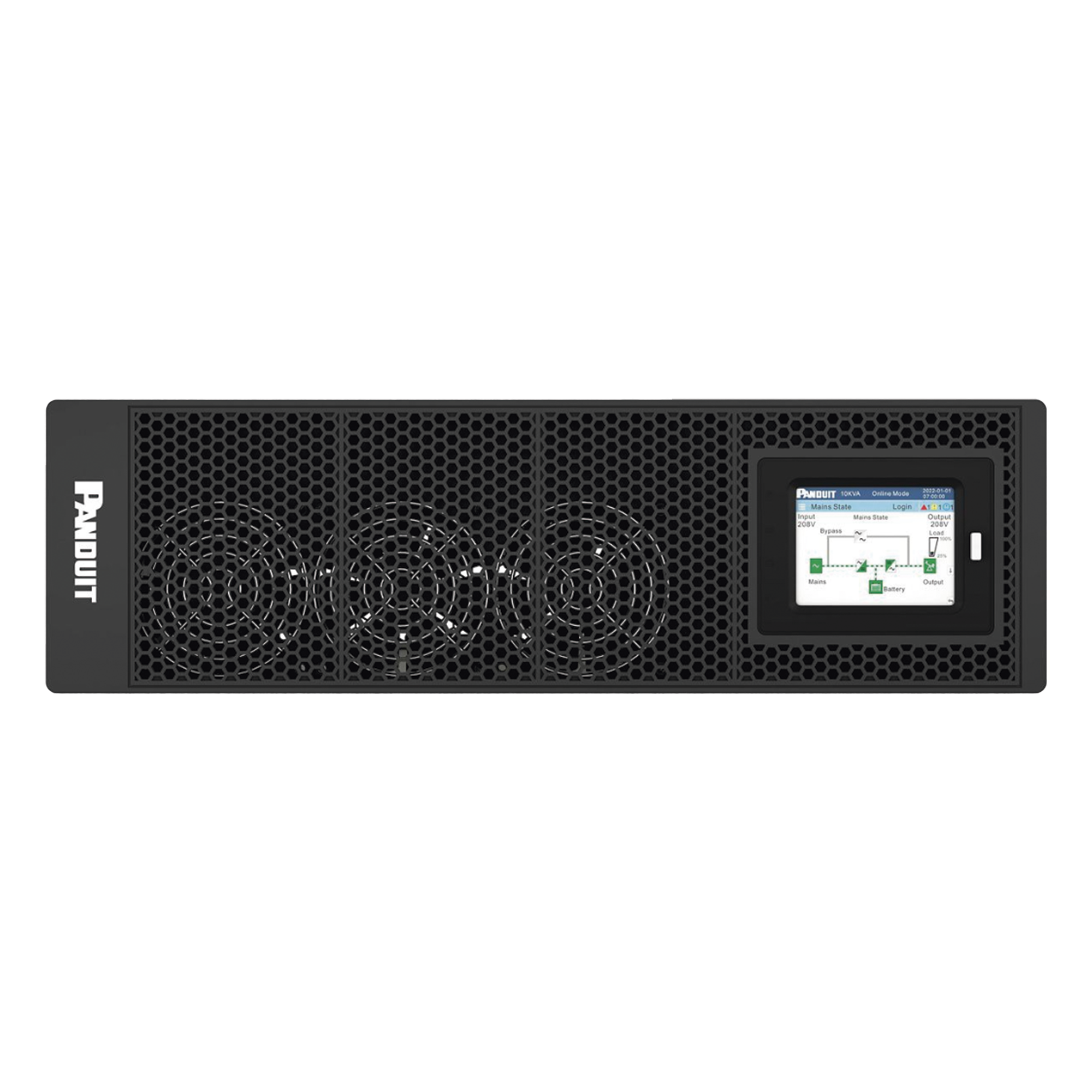UPS SmartZone de 5000 VA/5000 W, Online Doble Conversión, Entrada 208/240 Vca NEMA L6-30P, Onda Senoidal Pura, 6 UR, Con 4 Tomas NEMA L6-30R, Incluye Tarjeta de Red y Kit de Rieles — PANDUIT · SKU U05N11V