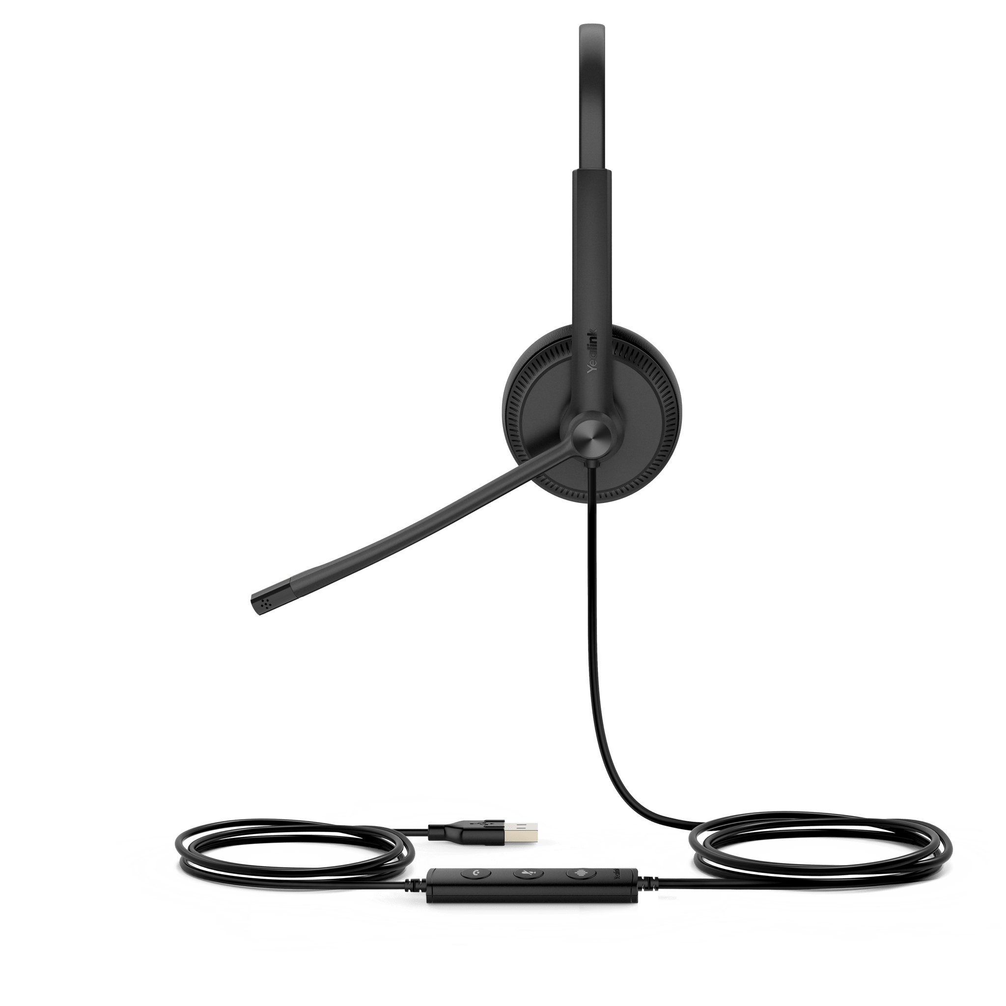 Diadema Alámbrica UH34 Dual de Yealink USB Compatible con Teléfonos IP y Computadoras.