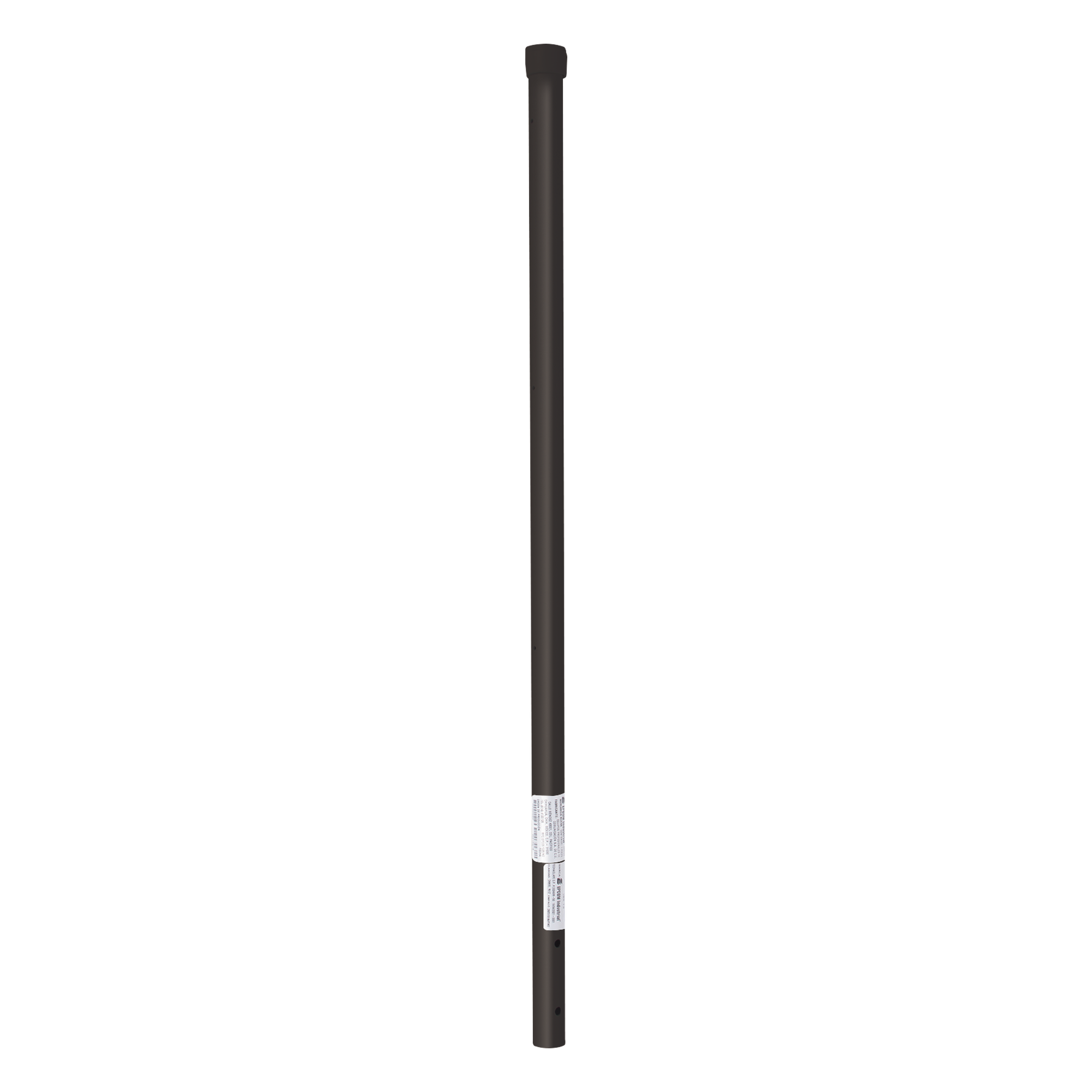 Poste de ESQUINA color Negro para Cerca Electrificada. Tubo Galvanizado cal. 18 de 1" Diam. y 0.8m Alto con Tapón, ideal para 3 aisladores — EPCOM INDUSTRIAL · SKU SYS-POST-ESQ-3B