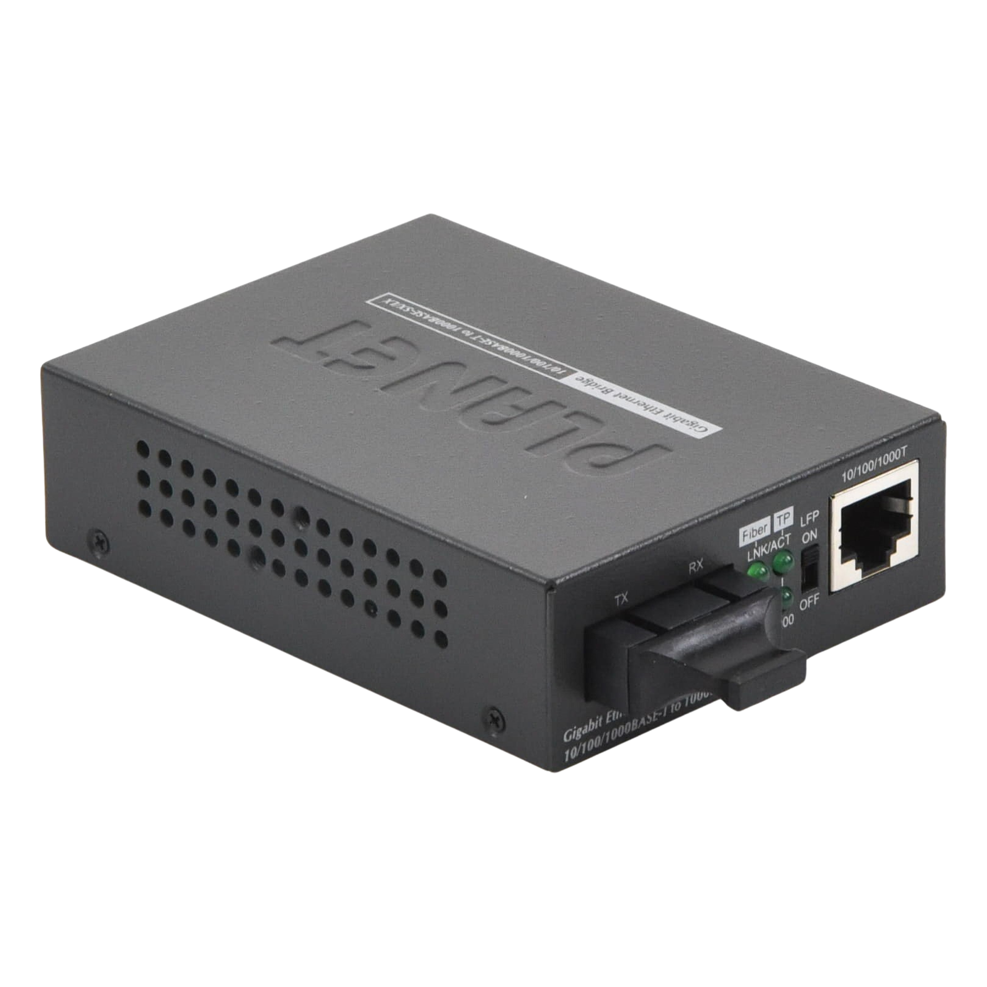 Convertidor de Medios UTP/ Fibra Óptica de 1000 Mbps, Multi-Modo, Hasta 550 m, Conector SC