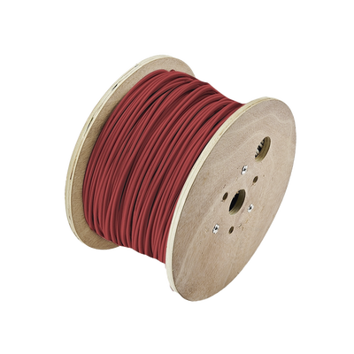 Bobina de 305 Metros (1000 Pies) de Alambre / 2 x 16 AWG / Riser / Para Aplicaciones de Incendio FPLR / Blindado Sólido Color Rojo