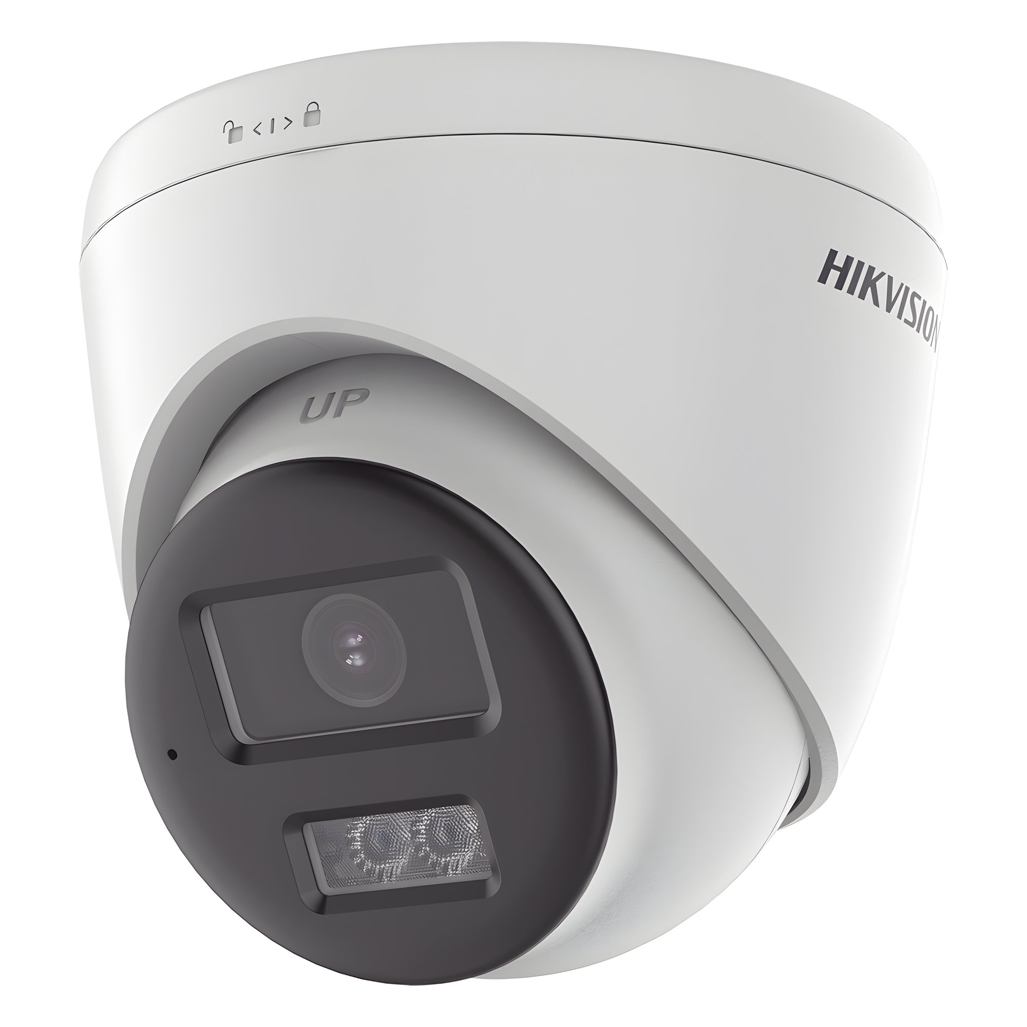 [Audio Bidireccional + Sirena & Estrobo + Dual Light + ColorVu] Turret TURBOHD 4K (8 Megapixel) / Lente 2.8 mm / 40 mts IR EXIR + 40 mts Luz Blanca / Sirena / Micrófono y Bocina Integrado / Exterior IP67 / dWDR — HIKVISION · SKU DS-2CE78U0T-LXTS
