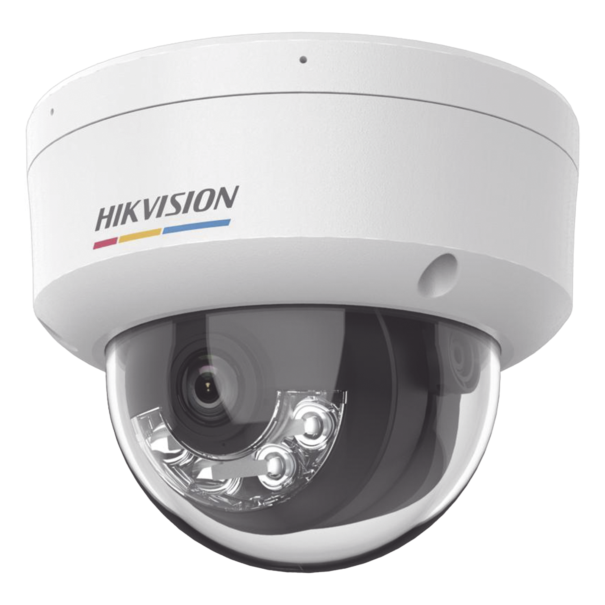 [Dual Light + ColorVu] Domo IP 4 Megapixel / Lente 2.8 mm / 30 mts IR + 30 mts Luz Blanca / Micrófono Integrado / ACUSENSE Lite / Exterior IP67 / IK08 / WDR 120 dB / PoE / Micro SD 