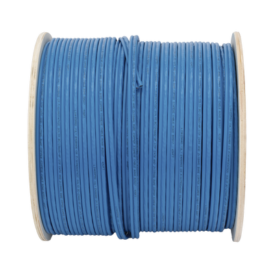 Bobina de Cable Siamés Cat6 UTP 100% Cobre + 2 Cables Gruesos (18 AWG) para Alimentar Cámaras Más Lejos / 152 Metros (500 Pies) / Instalación en Exterior / Uso Industrial para Climas Extremos
