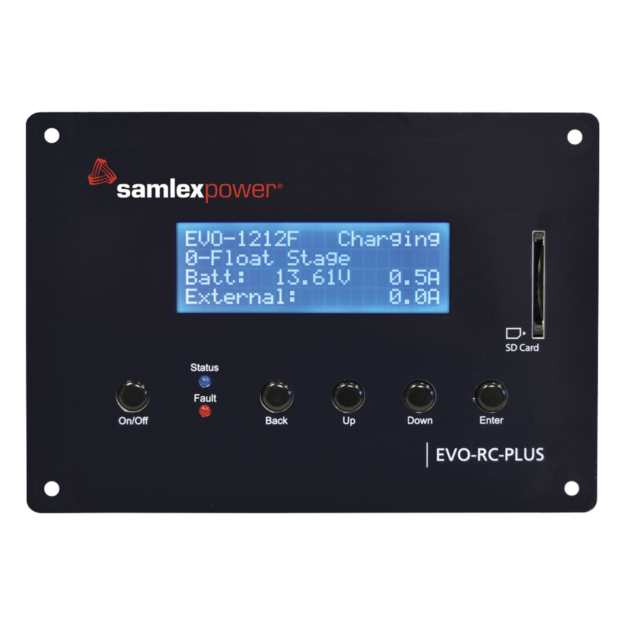  Control remoto para Inversor Cargador  EVO-1212-F / EVO-1224F / EVO-4248SP — SAMLEX · SKU EVO-RC-PLUS