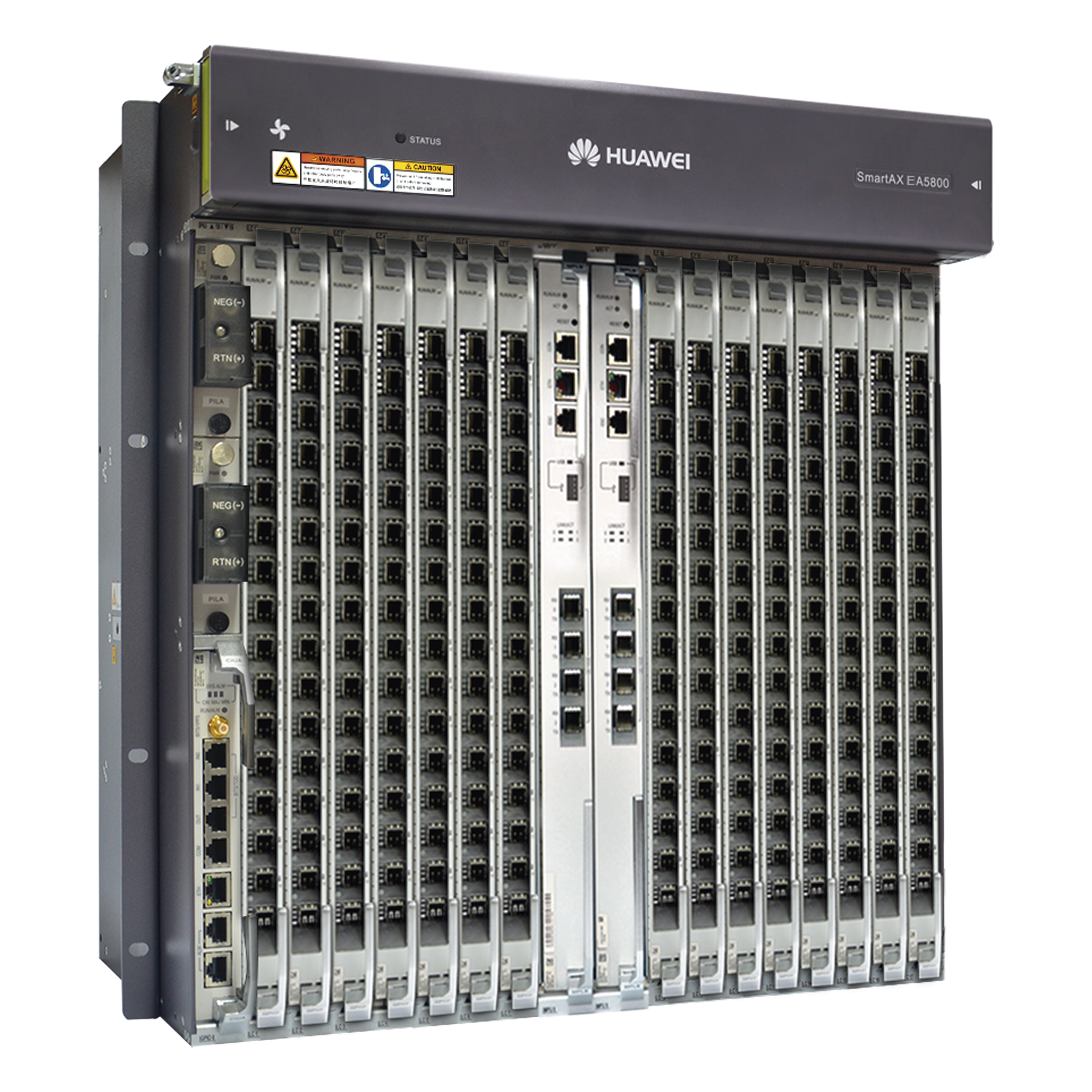 OLT Carrier Class / 16 Puertos GPON C+ / 15 Ranuras / Dual Controladora / Dual Fuente DC / 11 UR / GPON/XG-PON/XGS-PON/P2P 10GE/GE