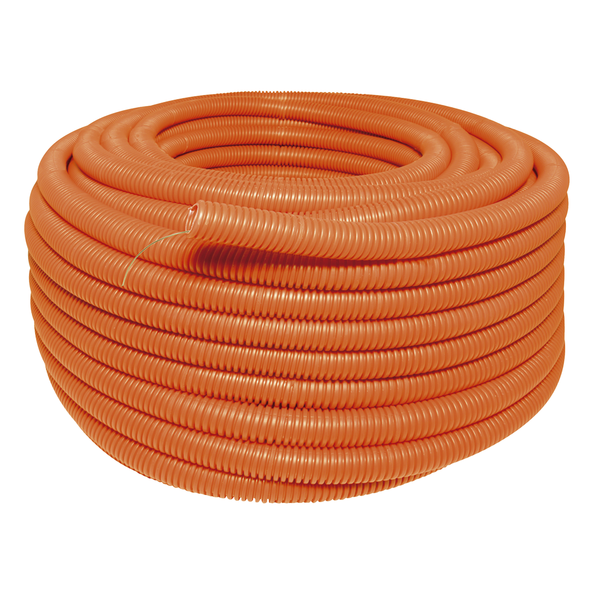 Manguera Poliducto Corrugado Flexible Naranja Reforzado de 1" x 50 m Para Instalaciones Eléctricas /Polietileno Alta Densidad HDPE/ Sin guía /Resistente a Intemperie. — SURTEK · SKU SYS-136855