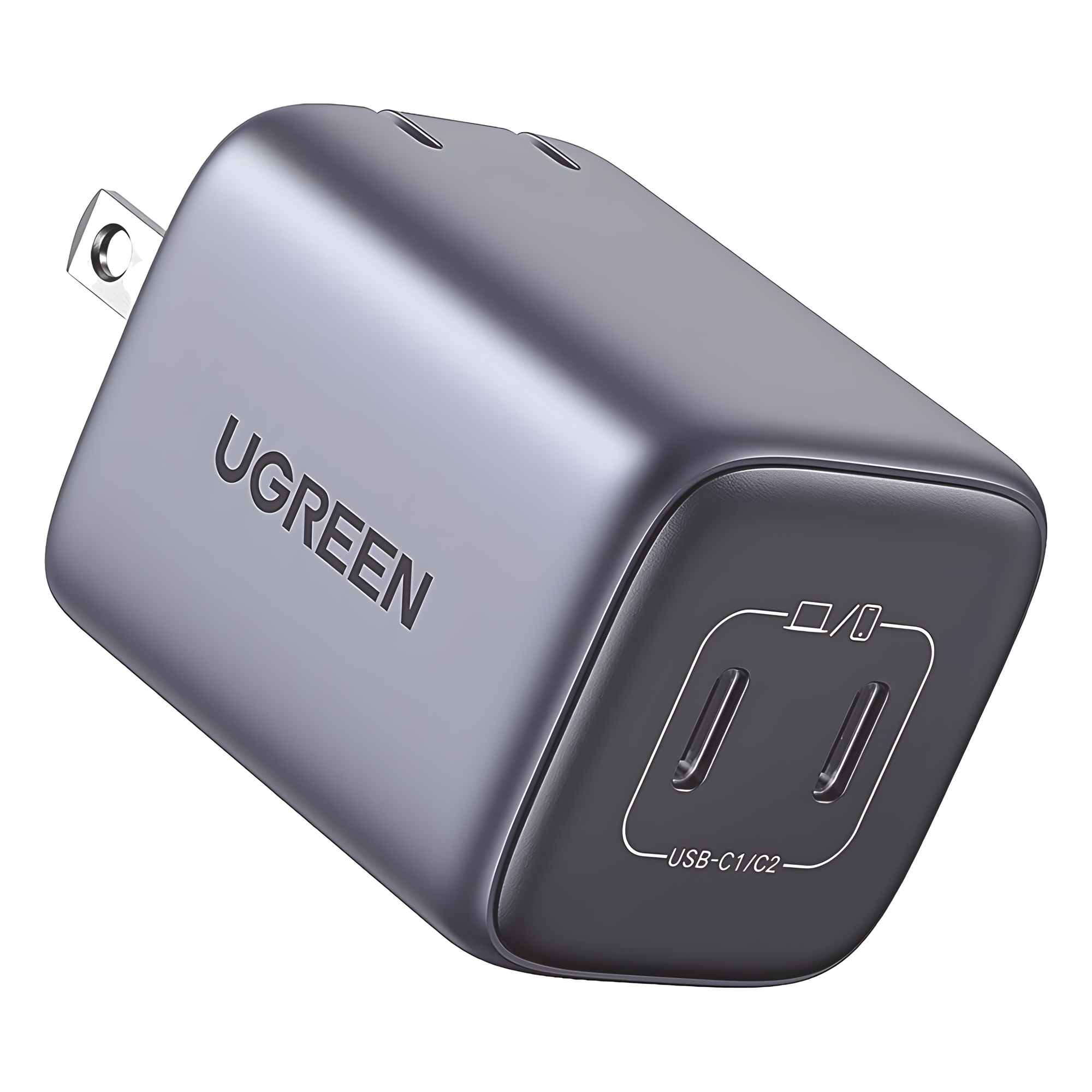 Cargador de 45W serie Nexode Mini | 2 Puertos USB-C de Carga Rápida | Tecnología GaN II | Power Delivery 3.0 | Quick Charge 4.0 | Chip Confiable y Carga Inteligente | Optimiza la Experiencia de Carga | Tecnología Thermal Guard — UGREEN · SKU 90572