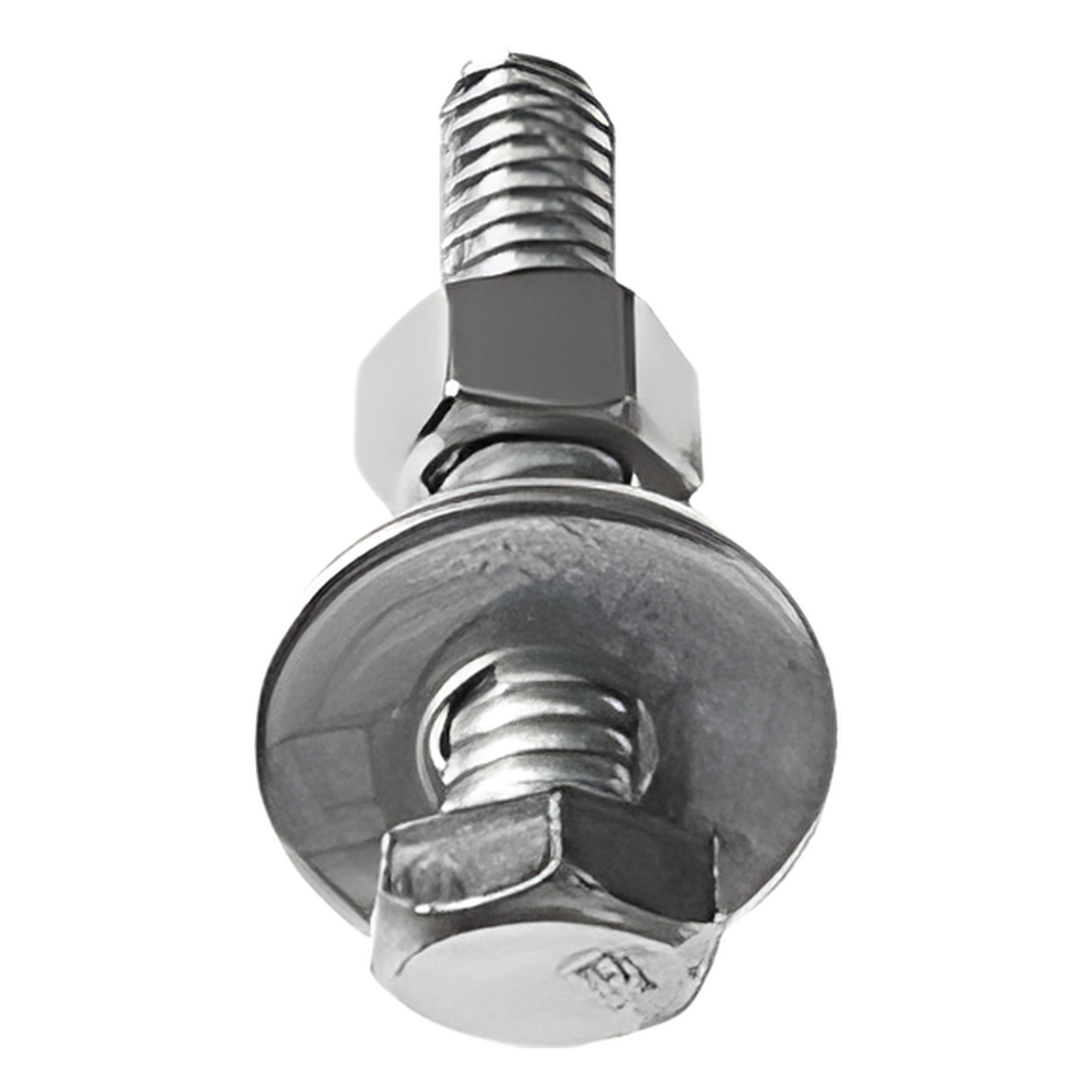 Tornillo cabeza hexagonal de 1/4" x 3", con acabado Electro Zinc (No incluye tuerca, ni arandela)