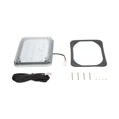 Luz de Advertencia de 9X7", Color Claro, Ideal para Ambulancias
