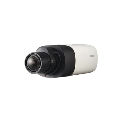 Cámara IP Profesional 5 Megapíxel / WDR 150 dB / H.265 & WiseStream / HLC / Ideal para Lectura de Placas — HANWHA VISION · SKU XNB-8000