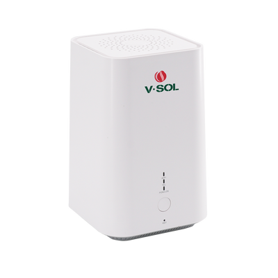 ONU DualMode GPON/EPON / Wi-Fi Doble Banda 2.4 y 5 GHz / Soporta MESH / 2 Puertos Gigabit / 1 Puerto PON SC/UPC / 1 puerto FXS / Hasta 1200 Mbps vía Wi-Fi