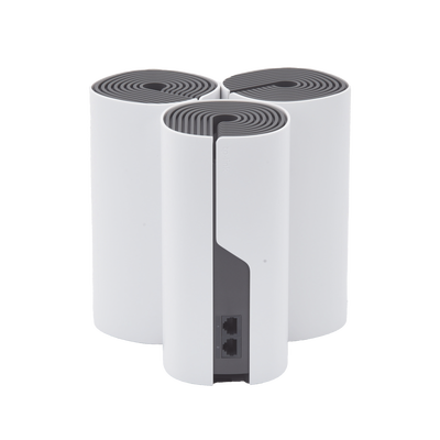 Kit de Router inalámbrico mesh Deco E4 para Hogar / Doble banda AC 1200 / 2 puertos 10/100 Mbps / Compatible con amazon alexa.