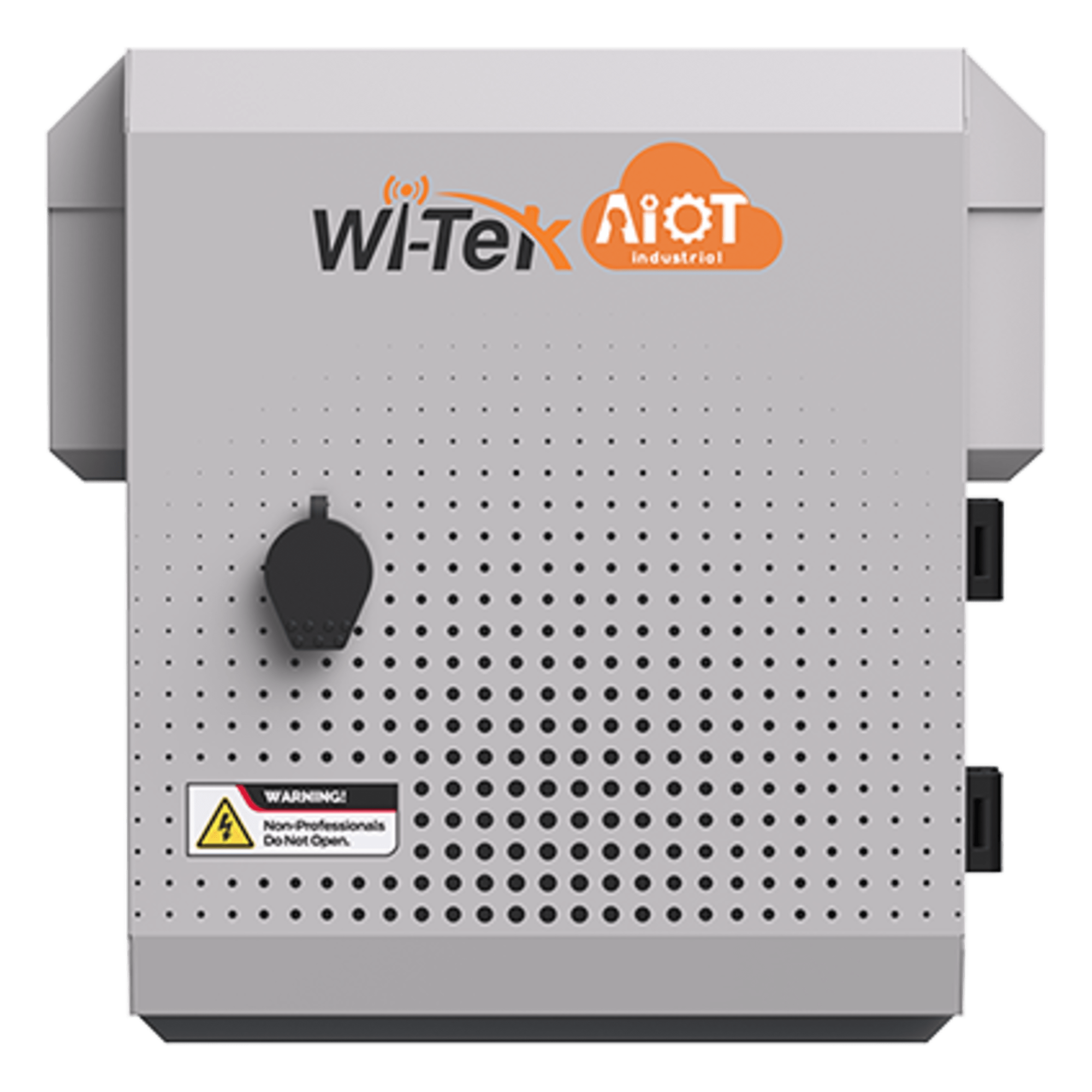Gabinete de Acero Ventilado para Exterior 250 x 250 x 180 mm con Rieles DIN y 4 Placas Laterales para Montaje de Equipos por Fuera — WI-TEK · SKU WI-IOTBOXMINIV1
