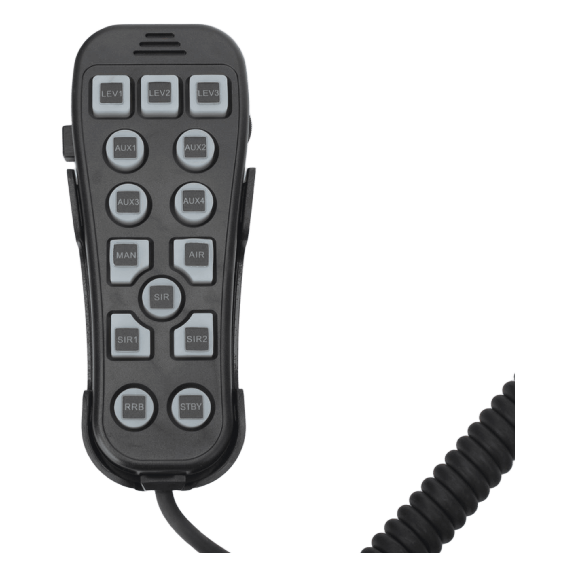 Controlador para sirena / 14 botones programables / Diseño robusto uso rudo / Compatibilidad industrial — ECCO · SKU CZ3102