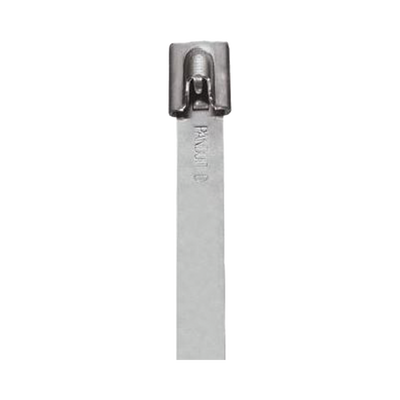 Cincho StrongHold de Acero Inoxidable Tipo 304, 201 mm largo x 7.9 mm ancho, Color Metálico, Paquete de 50pz — PANDUIT · SKU IMLT51H-L