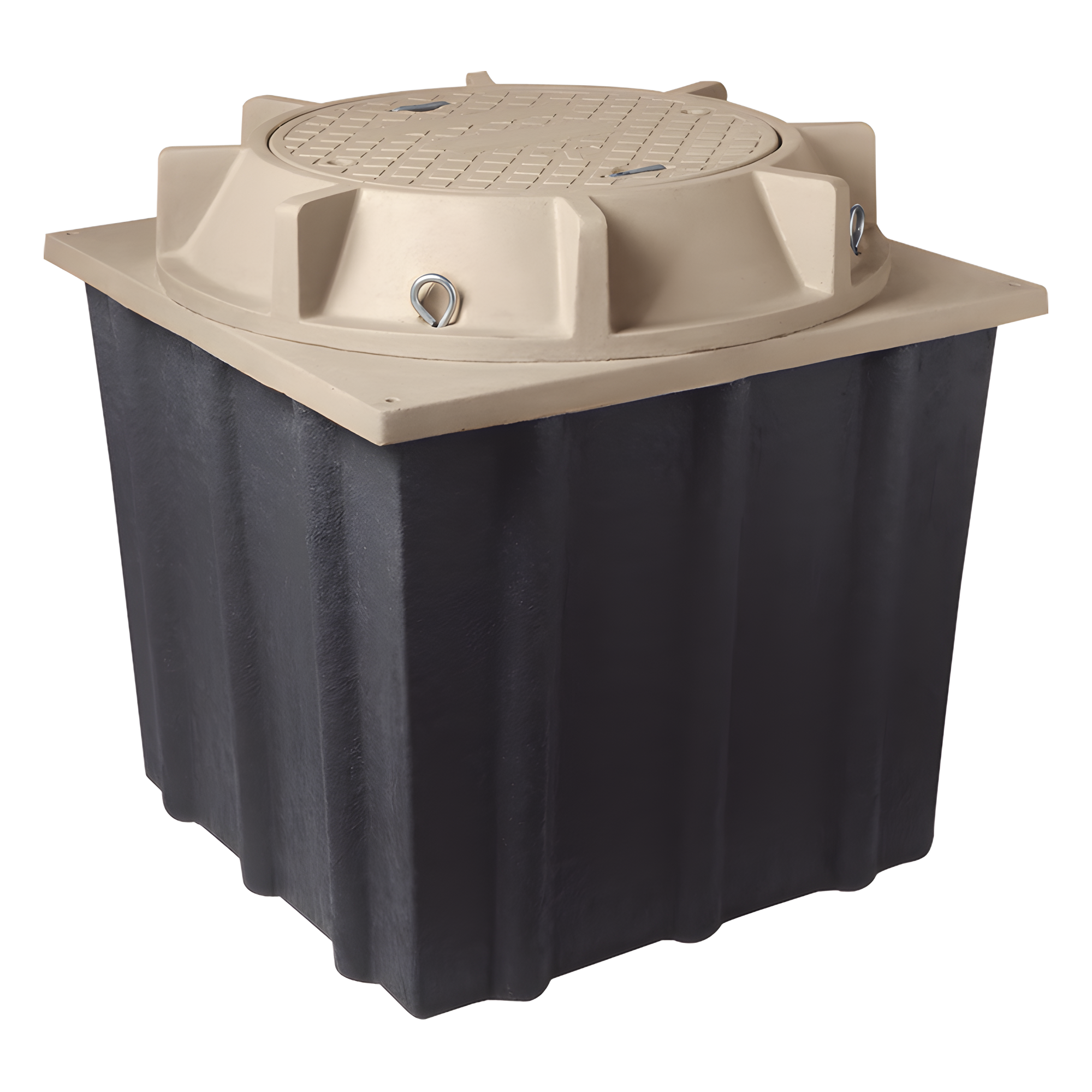 Registro Manhole con Tapa de Concreto Polimérico 1.22 x 1.22 x 1.22 Metros (4 x 4 x 4 Pies), Resistencia 20 Toneladas, Uso Vehicular Pesado — LINKEDPRO BY EPCOM · SKU LP-MH-4X4X4