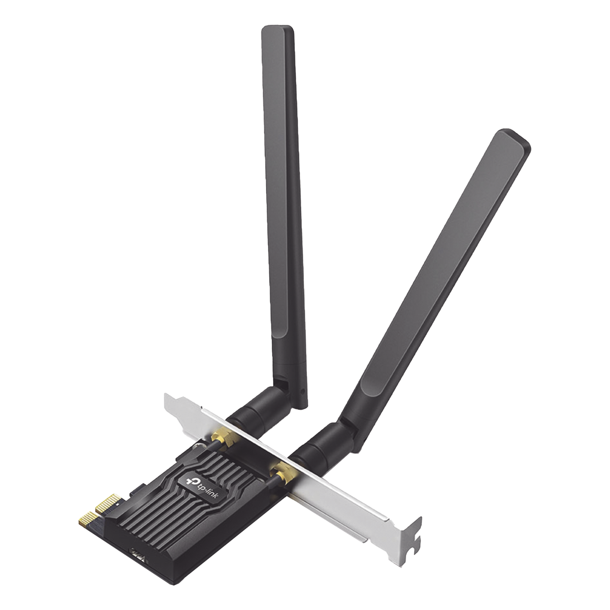 Adaptador PCIe inalámbrico doble banda AX1800 Mbps / Seguridad Inalámbrica WPA3 /Antena de alta ganancia / Tecnología MU-MUMO 2X2 / Soporte de perfil bajo y Altura completa / Bluetooth 5.2 — TP-LINK · SKU ARCHER-TX20E