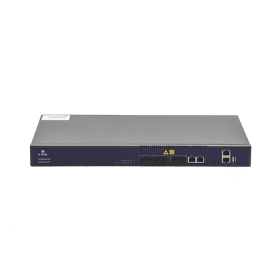 OLT de 4 puertos GPON con 4 puertos Uplink (2 puertos Gigabit Ethernet + 2 Puertos SFP+) , hasta 512 ONUS,