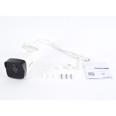 Bala IP 2 Megapixel / Lente 2.8 mm / Micrófono Integrado / 30 mts IR EXIR / Exterior IP66 / H.265 / PoE / ONVIF / MicroSD