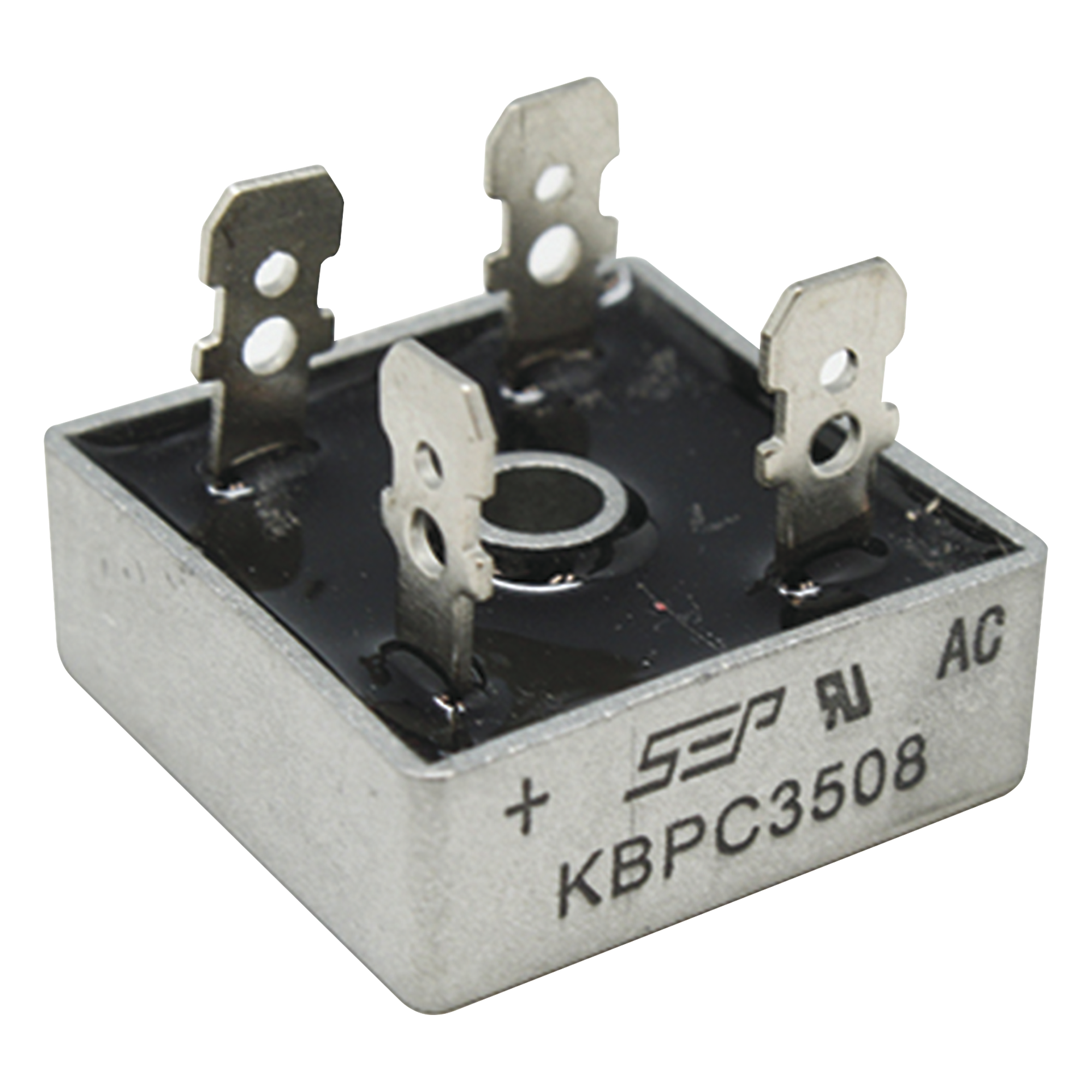Puente de Diodos Rectificador, 35A, 800 PIV, 29 x 29 mm. — SYSCOM PARTS · SKU KBPC-3508