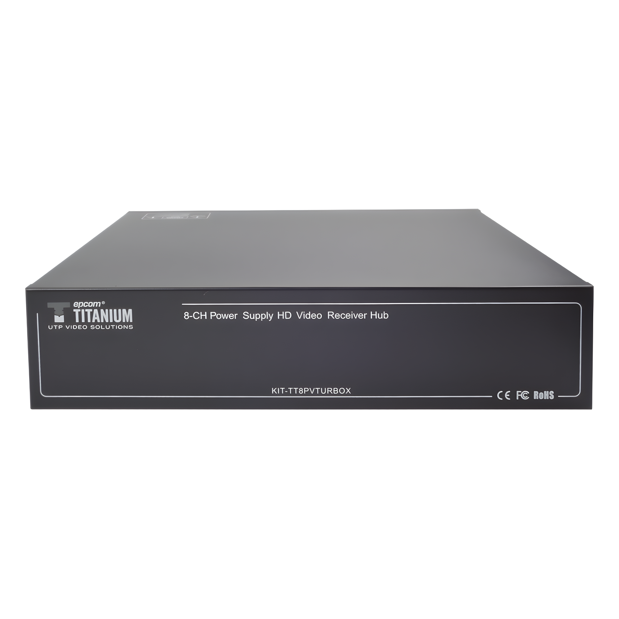 Kit de TRANSCEPTOR ACTIVO DE 8 CANALES / VIDEO+PODER en un solo Cable UTP / 150 metros en 4K, 200 metros en 5 MP/ Envía 36 Vcc y Recibe 12 Vcc / TODO INCLUIDO PARA RACK / Compatible con cámaras HD-TVI/CVI/AHD/CVBS / INSTALACIÓN LIMPIA