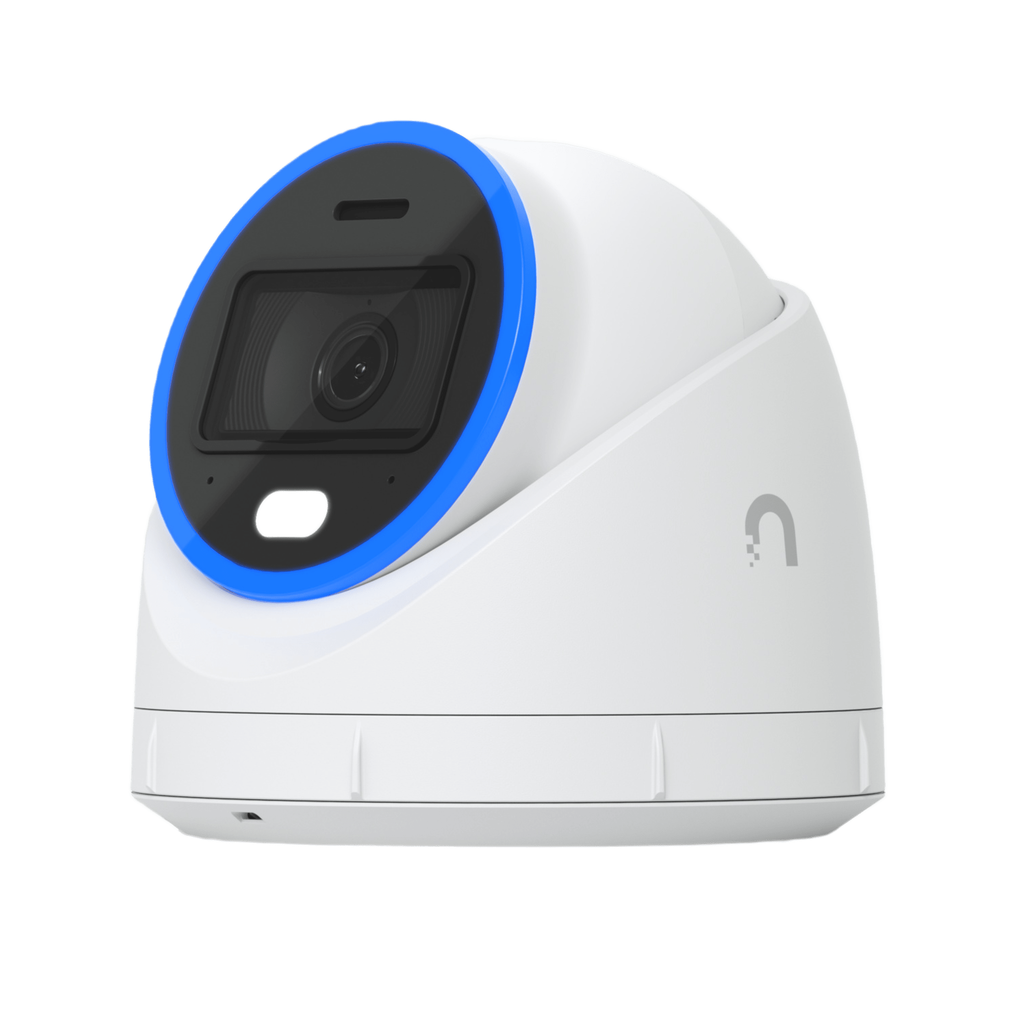 Cámara UniFi Protect Turret AI blanca / 4K(8MP) / Ángulo ultra-ancho 109.9 / Visión Nocturna IR 40 m / AI Avanzado: Reconocimiento de Rostros y Matrículas / LED para color en la noche / Micrófono 2 vías / ranura M