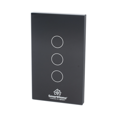 (Wifi) Apagador switch inalámbrico WIFI, control de 3 regresos de carga, 110V