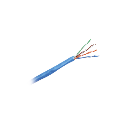 Bobina de Cable UTP 305 Metros (1000 Pies) de Cobre, NetKey, Azul, Categoría 5e (24 AWG), PVC (CM), de 4 Pares
