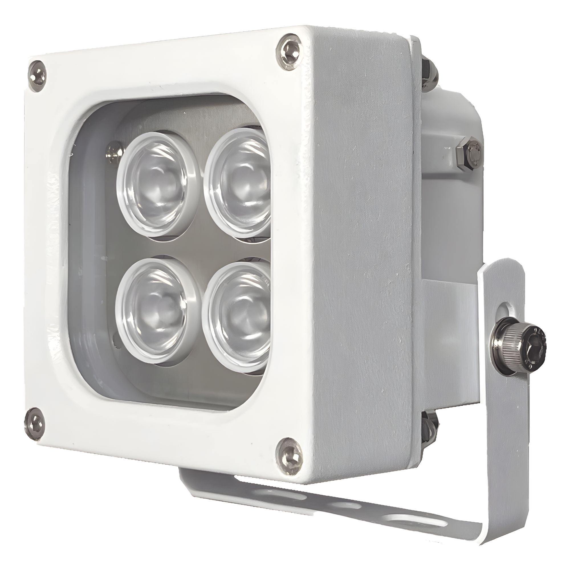 Iluminador LED de Alta Potencia | Luz Blanca | 10 Metros de Iluminación | Cobertura 120° | IP66 | Bajo Consumo de Energía | Fotocélula Incorporada | Soporte en “U” | Carcasa de Aluminio | Alta Transmitancia de Luz. | C — HYPERLUX · SKU HL120WH10W