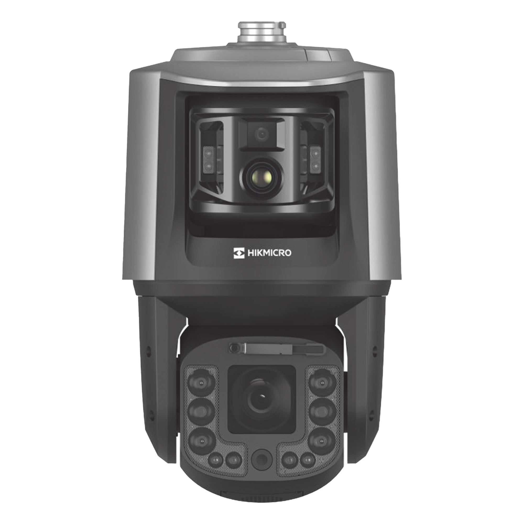 [TandemVu] Domo PTZ IP 4 Megapixel con 40X Zoom con Cámara Optica Fija de 4 Megapixel Cámara Térmica 256 x 192 con Lente 9.7 mm / Protección perimetral — HIKMICRO · SKU HM-TX2840-10/G0/T1