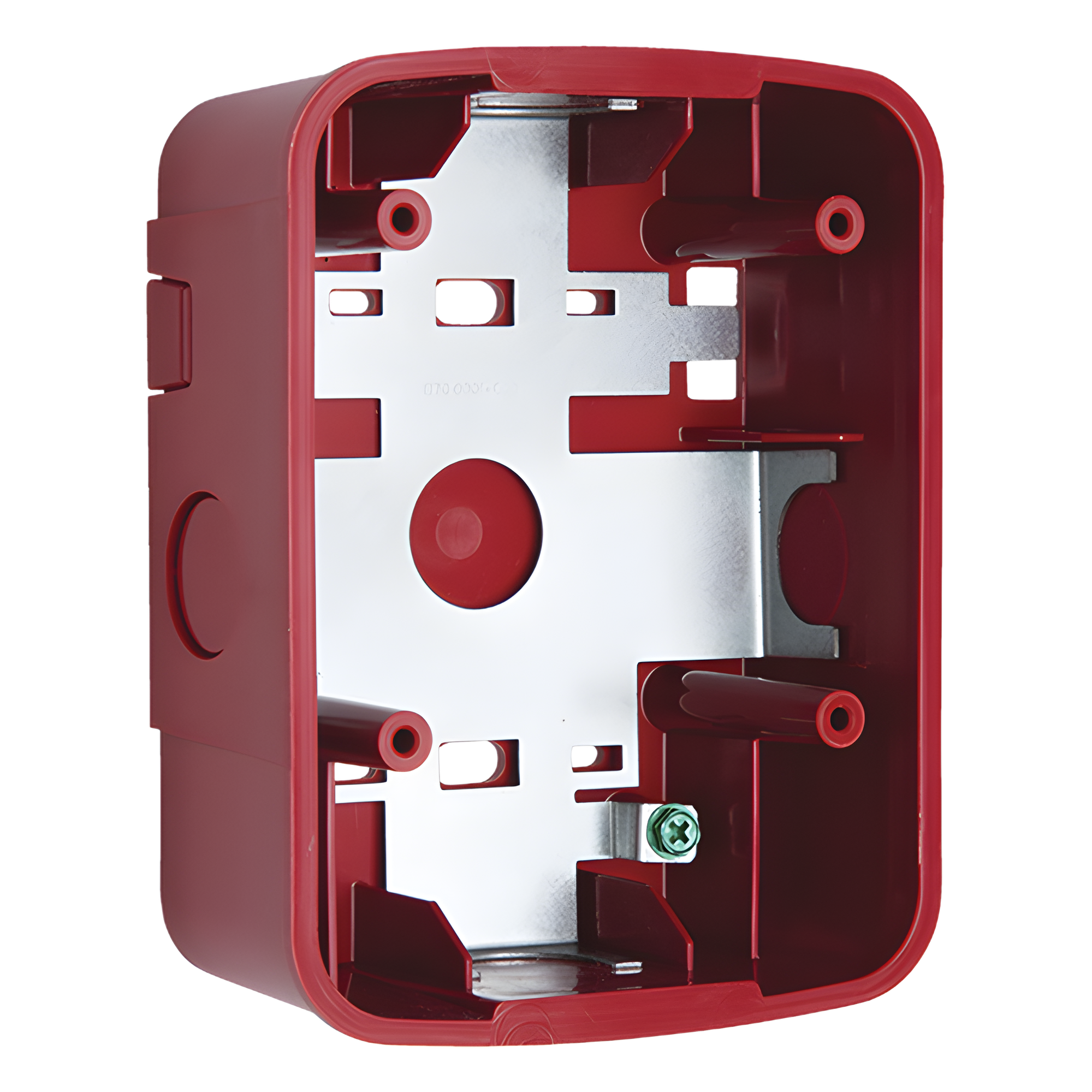 Caja de Montaje en Pared para Bocina y Bocina con Lampara Estroboscopica y para montaje en Techo de Bocinas, Color Rojo — SYSTEM SENSOR · SKU SBB-SPR-L