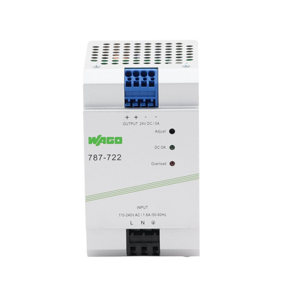 Fuente de Alimentación / 24V DC / 5A / 120W / PFC Activo / Montaje Carril DIN / IP20 / Conectores CAGE CLAMP® 4 mm²