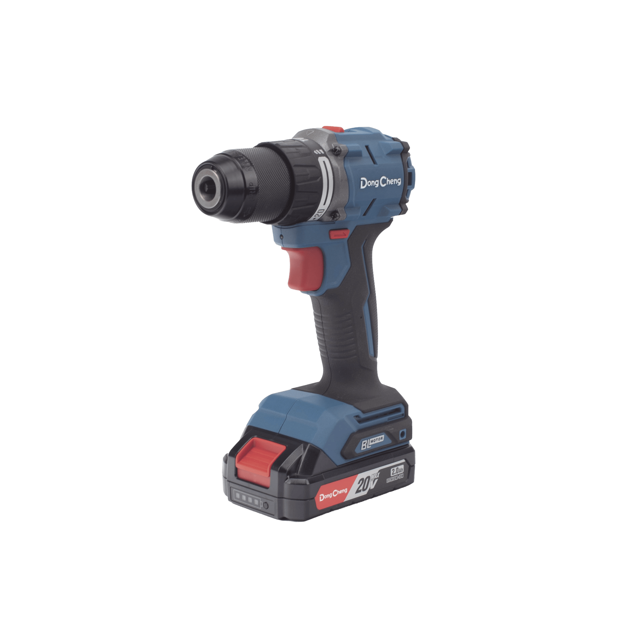 Rotomartillo / Taladro Inalámbrico de 20V sin Carbones, Broquero de 1/2", incluye 2 Baterías de 2.0 Ah, Cargador y Maletín