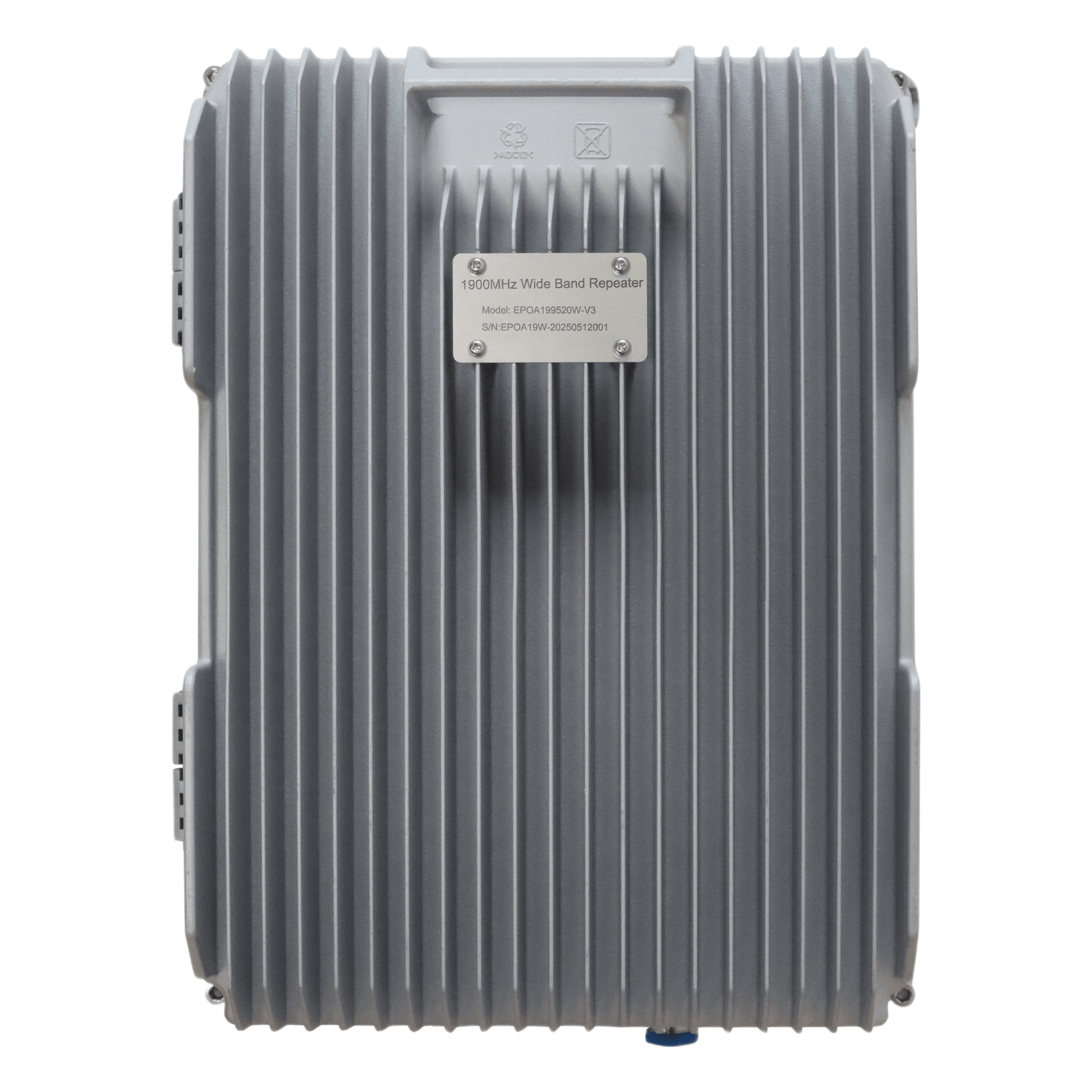 COBERTURA DE HASTA 5 km / Amplificador de Señal Celular / Banda 2, 1900 MHz. / 20 Watts de Potencia / Banda Ancha Multioperador / Protección Autoexcitación / Pantalla Interior para Monitoreo / Gabinete IP65.