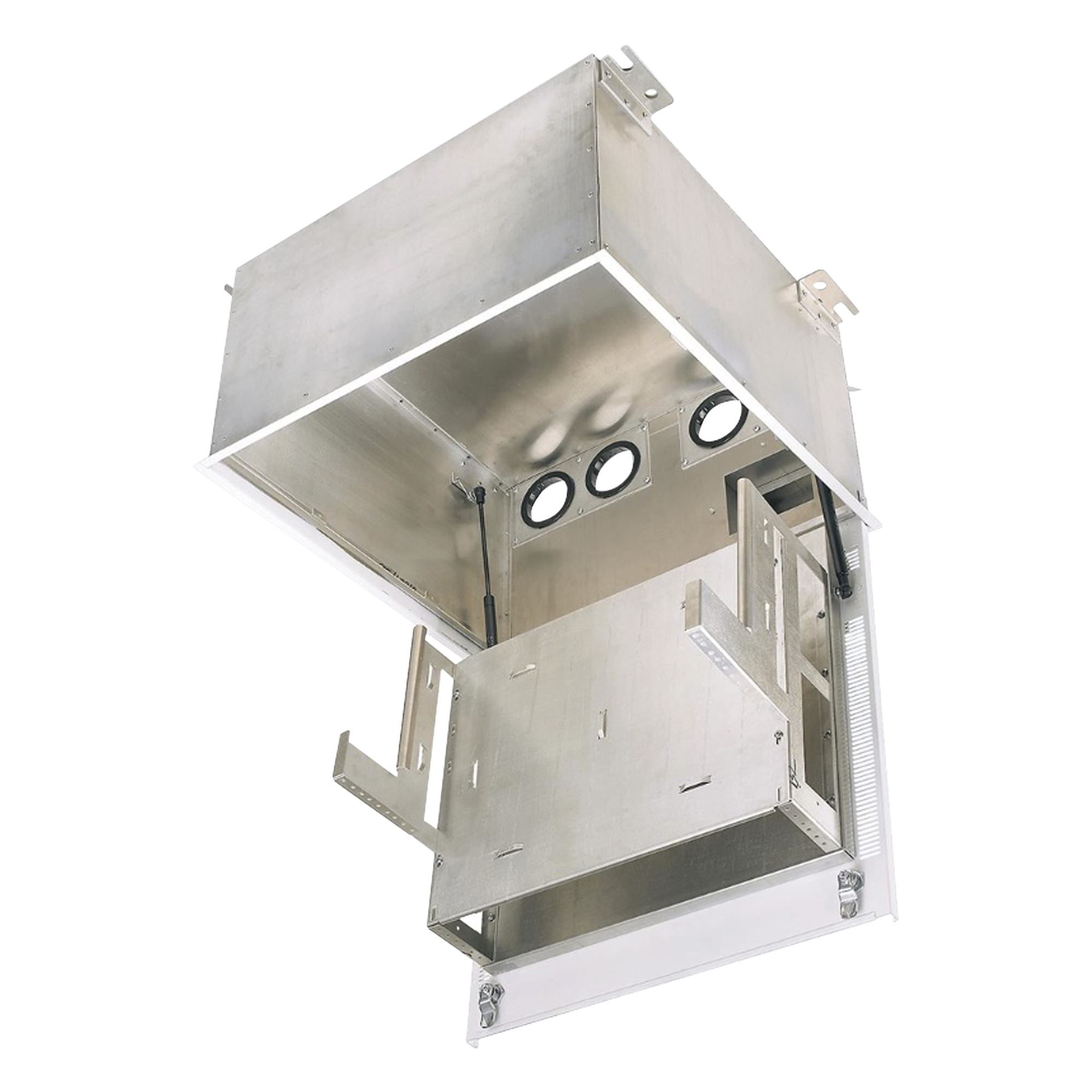 Gabinete de Techo PanZone Premium / 8 UR / Equipo Pasivo / Paneles de Parcheo / Organizador Horizontal / Acceso Frontal / UL2043 Plenum — PANDUIT · SKU PZICE
