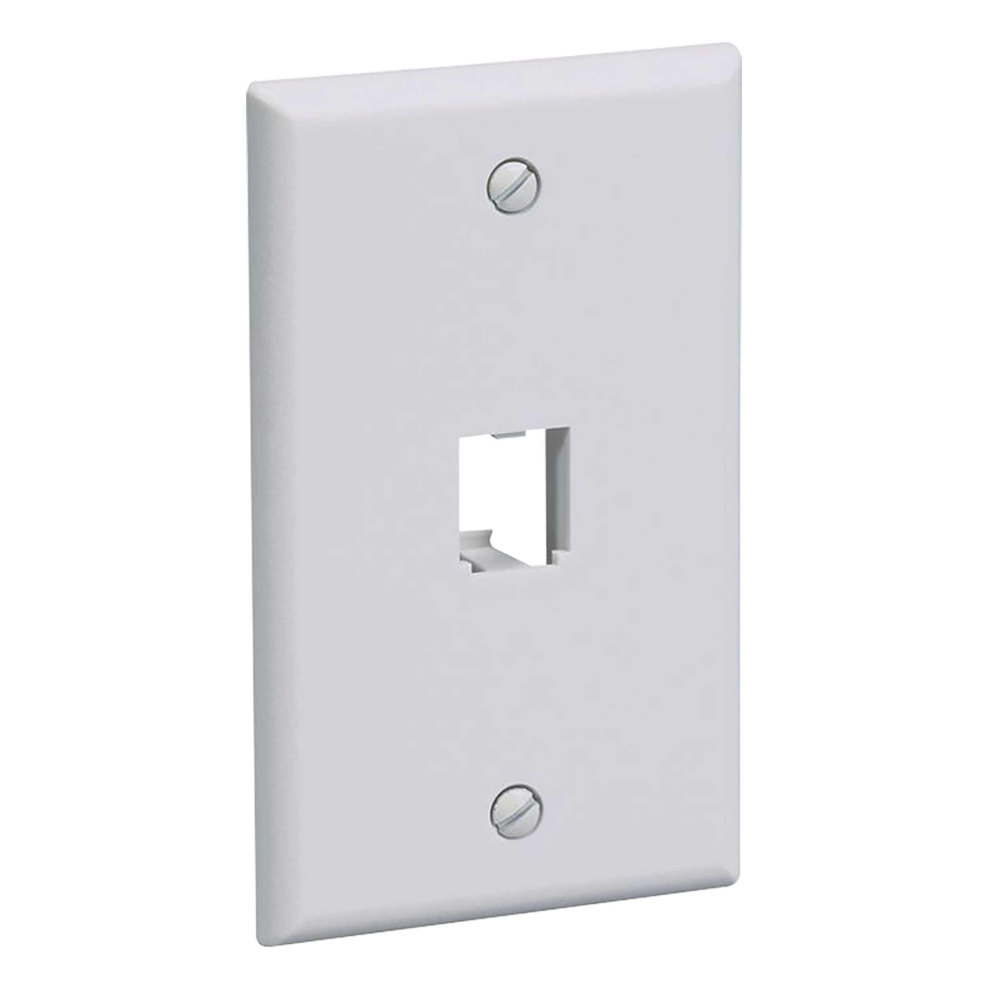 Placa de Pared Vertical Clásica, Salida Para 1 Puerto Mini-Com, Color Blanco — PANDUIT · SKU CFP1WH