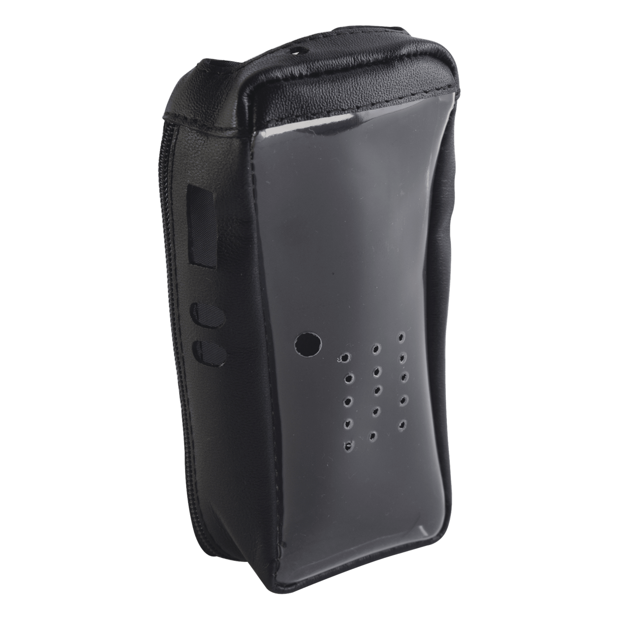 Funda de piel reforzada con visor frontal transparente, para radios NX-200, NX-300.
