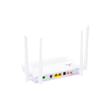 ONU Dual GPON/EPON con Wi-Fi AC de doble banda, 1 puerto SC/APC + 2 puertos LAN Gigabit + 1 puerto FXS + 1 Puerto CATV