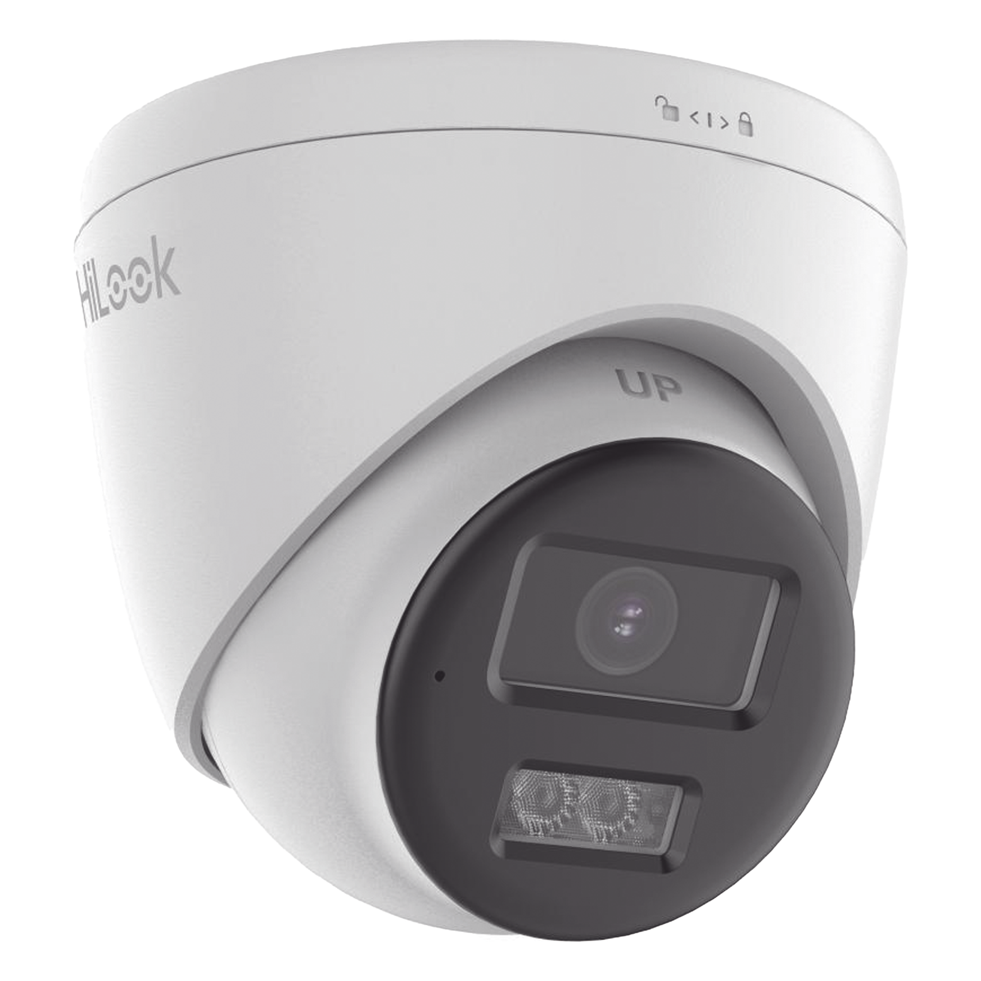 [Audio Bidireccional + Dual Light + ColorVu] Turret TURBOHD 2 Megapixel (1080p) / Lente 2.8 mm / 40 mts IR EXIR + 40 mts Luz Blanca / Micrófono y Bocina Integrado / Exterior IP67 / dWDR